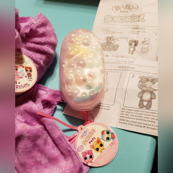 BABY BORN SURPRISE PETS color change animal Hippo vinyl toy bath hippopotamus - Picture 8 of 13